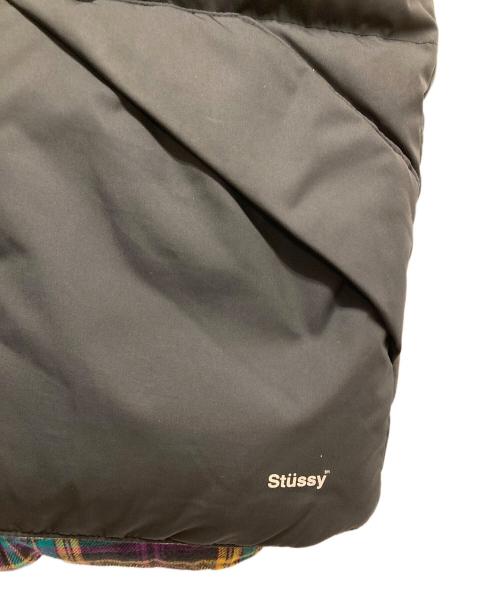 stussy（ステューシー）stussy (ステューシー) マドラスチェック フェザーベスト ブラック サイズ:Lの古着・服飾アイテム