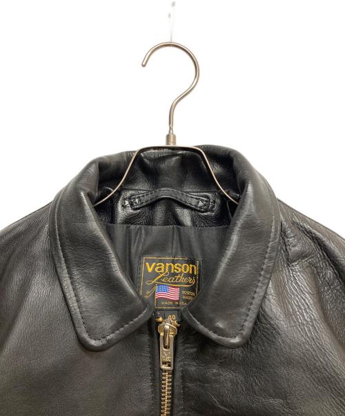 VANSON（バンソン）VANSON (バンソン) ENF シングルライダースジャケット ブラック サイズ:40の古着・服飾アイテム