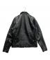 VANSON (バンソン) ENF シングルライダースジャケット ブラック サイズ:40：50000円