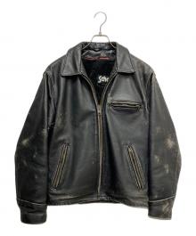 Schott（ショット）の古着「AT101 ボアライナー付きシングルライダースジャケット」｜ブラック