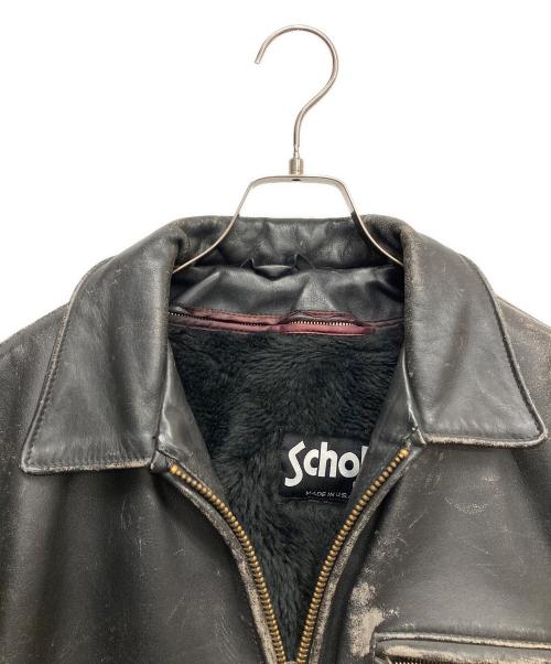 Schott（ショット）Schott (ショット) AT101 ボアライナー付きシングルライダースジャケット ブラック サイズ:40の古着・服飾アイテム