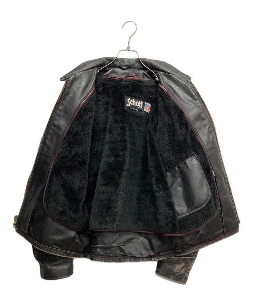 Schott（ショット）Schott (ショット) AT101 ボアライナー付きシングルライダースジャケット ブラック サイズ:40の古着・服飾アイテム
