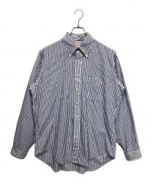 BROOKS BROTHERS（ブルックス・ブラザーズ）の古着「ストライプBDシャツ」｜ブルー