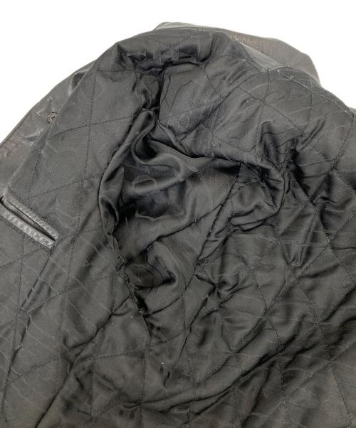 COACH（コーチ）COACH (コーチ) ディアスキンレザーカーコート ブラック サイズ:Mの古着・服飾アイテム