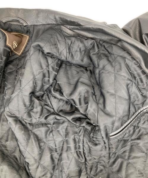 COACH（コーチ）COACH (コーチ) ディアスキンレザーカーコート ブラック サイズ:Mの古着・服飾アイテム