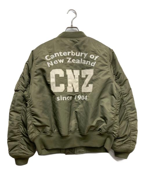 Canterbury（カンタベリー）CANTERBURY (カンタベリー) MA-1ジャケット グリーン サイズ:Mの古着・服飾アイテム