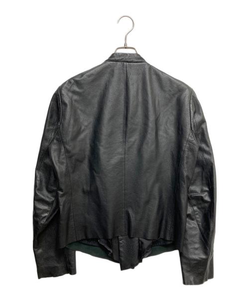PAUL SMITH（ポールスミス）PAUL SMITH (ポールスミス) シープスキンライダースジャケット ブラック サイズ:Lの古着・服飾アイテム