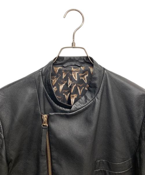 PAUL SMITH（ポールスミス）PAUL SMITH (ポールスミス) シープスキンライダースジャケット ブラック サイズ:Lの古着・服飾アイテム