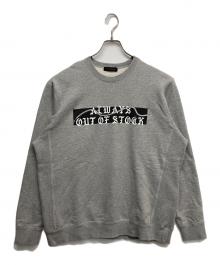always out of stock（オールウェイズ アウト オブ ストック）の古着「クルーネックスウェット」｜グレー