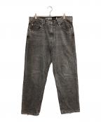 LEVI'Sリーバイス）の古着「シルバータブブラックデニムパンツ」｜ブラック