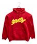 stussy（ステューシー）の古着「プリントプルオーバーパーカー」｜レッド