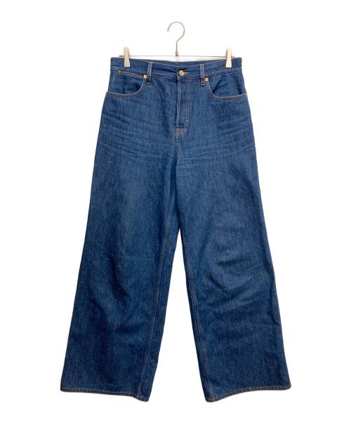 GUCCI（グッチ）GUCCI (グッチ) ワイドレッグデニムパンツ インディゴ サイズ:27の古着・服飾アイテム