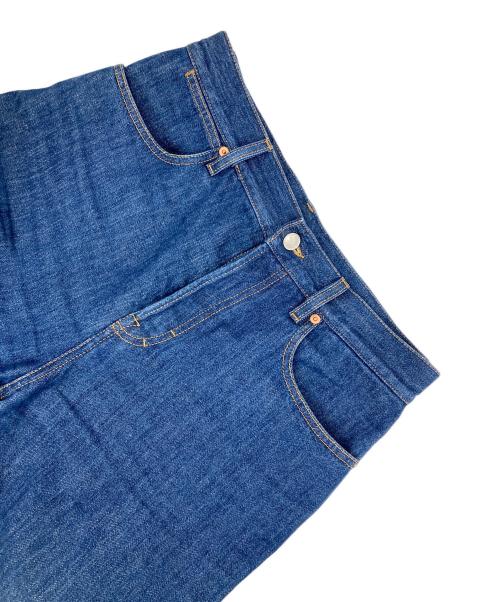 GUCCI（グッチ）GUCCI (グッチ) ワイドレッグデニムパンツ インディゴ サイズ:27の古着・服飾アイテム