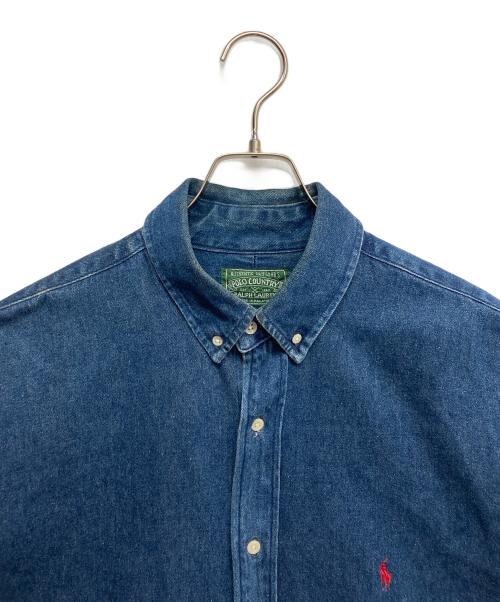 POLO COUNTRY（ポロカントリー）POLO COUNTRY (ポロカントリー) デニムシャツ インディゴ サイズ:Lの古着・服飾アイテム