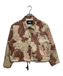 stussy（ステューシー）の古着「チョコチップカモコーチジャケット」｜グリーン
