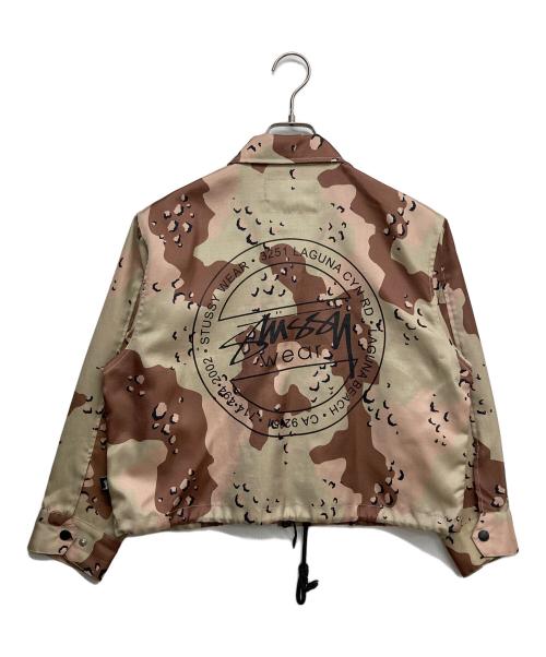 stussy（ステューシー）stussy (ステューシー) チョコチップカモコーチジャケット グリーン サイズ:Mの古着・服飾アイテム