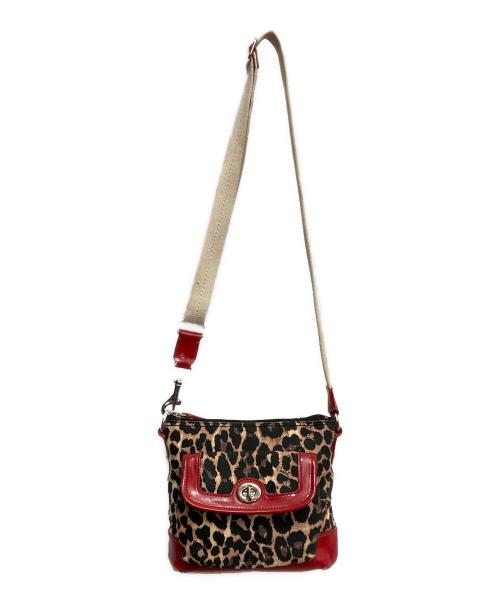COACH（コーチ）COACH (コーチ) y2k レオパードショルダーバッグ ベージュの古着・服飾アイテム