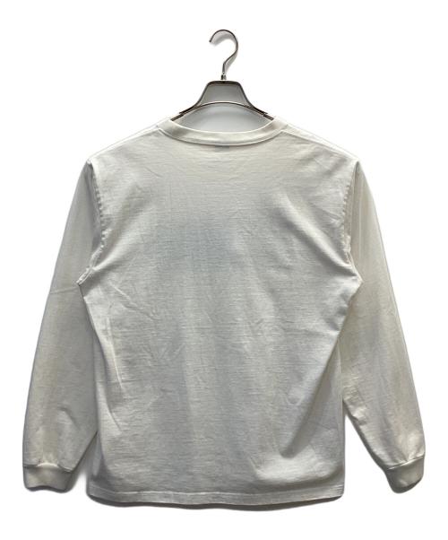 AVIREX（アヴィレックス）AVIREX (アヴィレックス) L/S VARSITY T-SHIRT LOGO & TORCH ホワイト サイズ:Lの古着・服飾アイテム