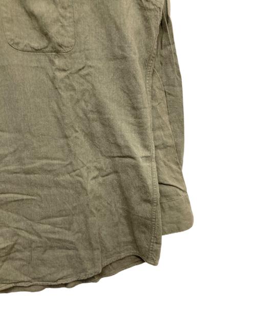 PERRY ELLIS（ペリーエリス）PERRY ELLIS (ペリーエリス) レーヨン長袖シャツ オリーブ サイズ:XLの古着・服飾アイテム