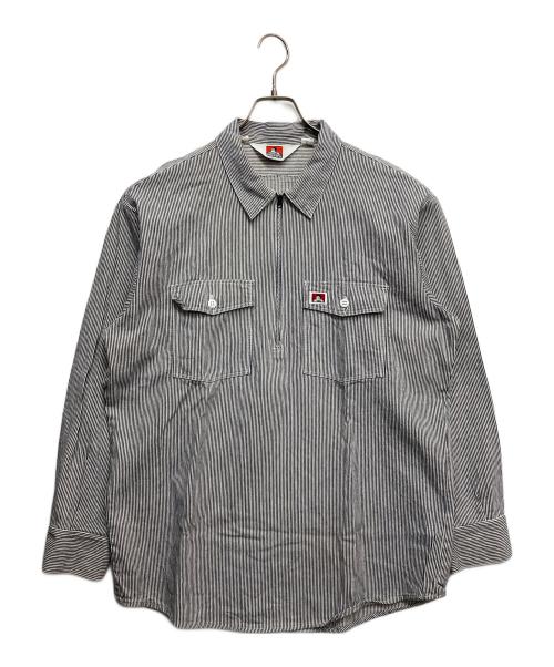 BEN DAVIS（ベンデイビス）BEN DAVIS (ベンデイビス) プルオーバーシャツ ブラック サイズ:Lの古着・服飾アイテム