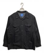 PENDLETONペンドルトン）の古着「90’sオープンカラーボードシャツ」｜ブラック