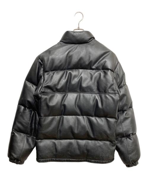 Schott（ショット）Schott (ショット) レザーダウンジャケット　ダウンジャケット ブラック サイズ:34の古着・服飾アイテム