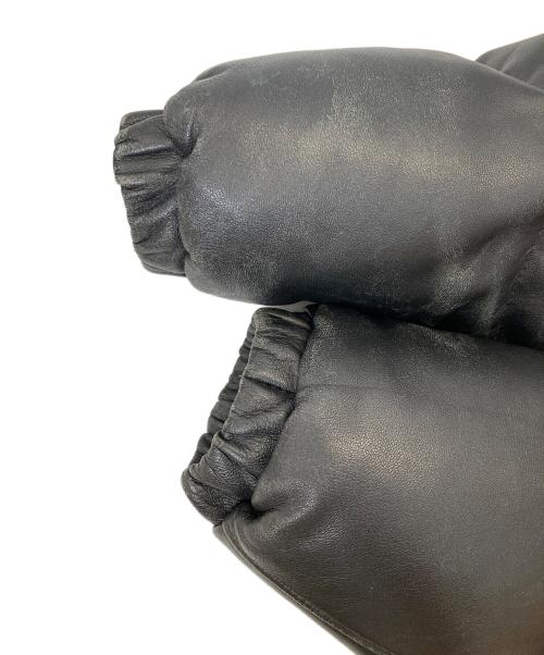 Schott（ショット）Schott (ショット) レザーダウンジャケット　ダウンジャケット ブラック サイズ:34の古着・服飾アイテム