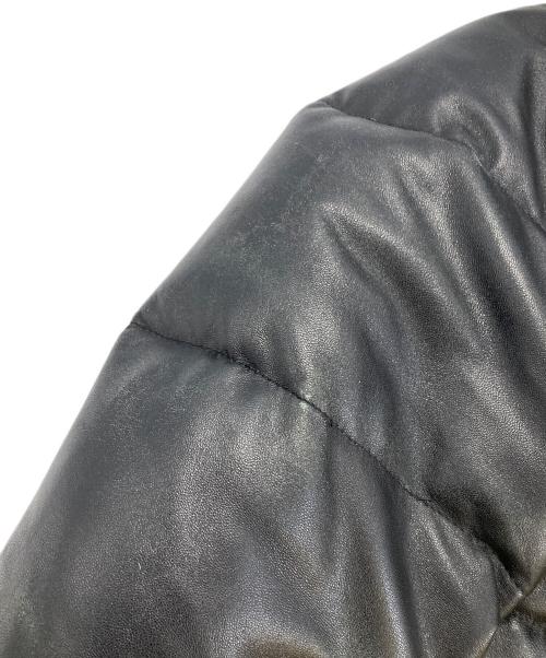 Schott（ショット）Schott (ショット) レザーダウンジャケット　ダウンジャケット ブラック サイズ:34の古着・服飾アイテム