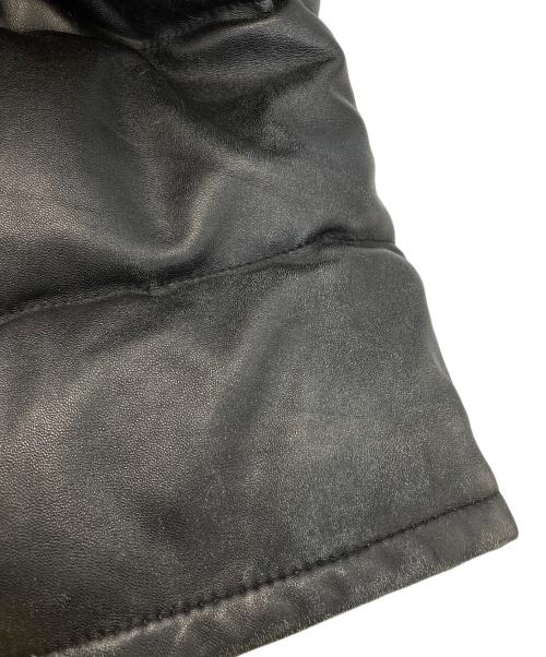 Schott（ショット）Schott (ショット) レザーダウンジャケット　ダウンジャケット ブラック サイズ:34の古着・服飾アイテム