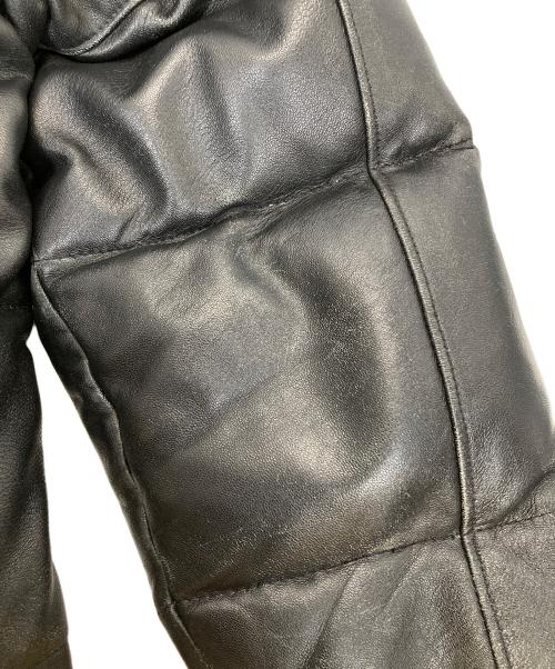 Schott（ショット）Schott (ショット) レザーダウンジャケット　ダウンジャケット ブラック サイズ:34の古着・服飾アイテム