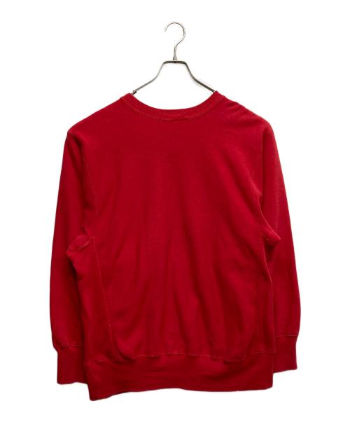 Champion REVERSE WEAVE（チャンピオン リバース ウィーブ）Champion REVERSE WEAVE (チャンピオン リバース ウィーブ) 三段カレッジロゴリバースウィーブスウェット レッド サイズ:ＸＬの古着・服飾アイテム