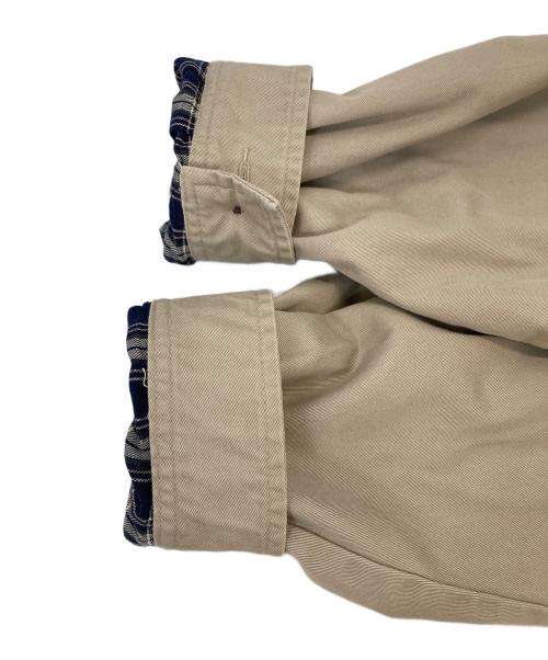 POLO RALPH LAUREN（ポロ・ラルフローレン）POLO RALPH LAUREN (ポロ・ラルフローレン) 襟切替ジップアップジャケット ベージュ サイズ:XLの古着・服飾アイテム