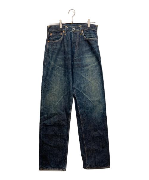 EVISU（エヴィス）EVISU (エヴィス) PLAY BOY (プレイボーイ) 2001プリントデニムパンツ ブルー サイズ:31の古着・服飾アイテム