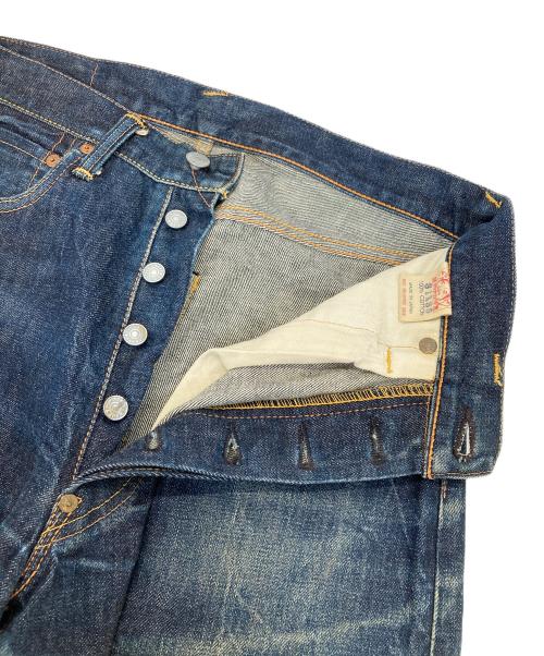 EVISU（エヴィス）EVISU (エヴィス) PLAY BOY (プレイボーイ) 2001プリントデニムパンツ ブルー サイズ:31の古着・服飾アイテム
