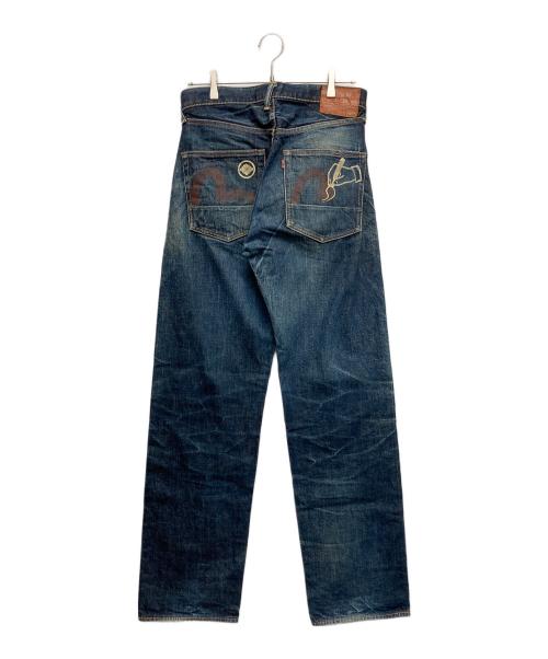 EVISU（エヴィス）EVISU (エヴィス) 2001カモメプリントデニムパンツ ブルー サイズ:78.5㎝　W31の古着・服飾アイテム