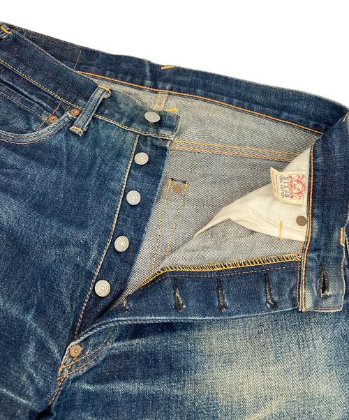 EVISU（エヴィス）EVISU (エヴィス) 2001カモメプリントデニムパンツ ブルー サイズ:78.5㎝　W31の古着・服飾アイテム