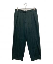 GIVENCHY MONSIEUR（ジバンシイ ムッシュ）の古着「スリータックスラックス」｜グリーン