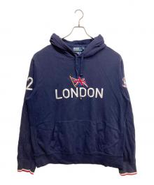 POLO RALPH LAUREN（ポロ・ラルフローレン）の古着「LONDON オリンピックフーディ」｜ネイビー