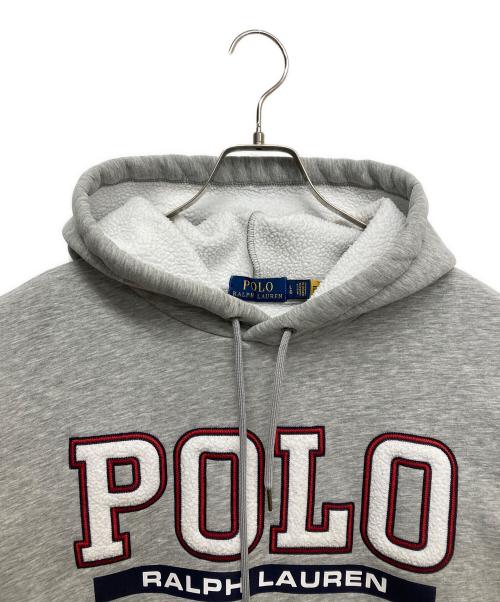 POLO RALPH LAUREN（ポロ・ラルフローレン）POLO RALPH LAUREN (ポロ・ラルフローレン) スウェットプルオーバーパーカー グレー サイズ:Lの古着・服飾アイテム