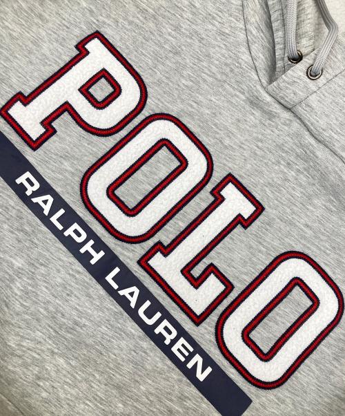 POLO RALPH LAUREN（ポロ・ラルフローレン）POLO RALPH LAUREN (ポロ・ラルフローレン) スウェットプルオーバーパーカー グレー サイズ:Lの古着・服飾アイテム