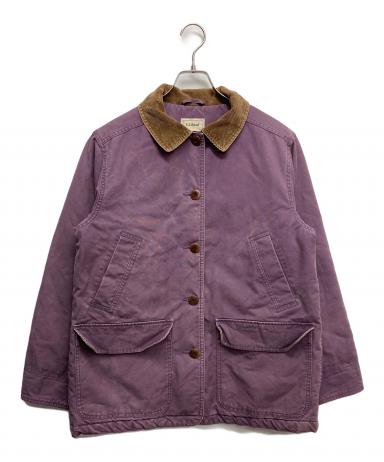 LLBean ハンティングジャケット パープル 古着女子 中古・古着通販】L.L.Bean (エルエルビーン) 襟コーデュロイ