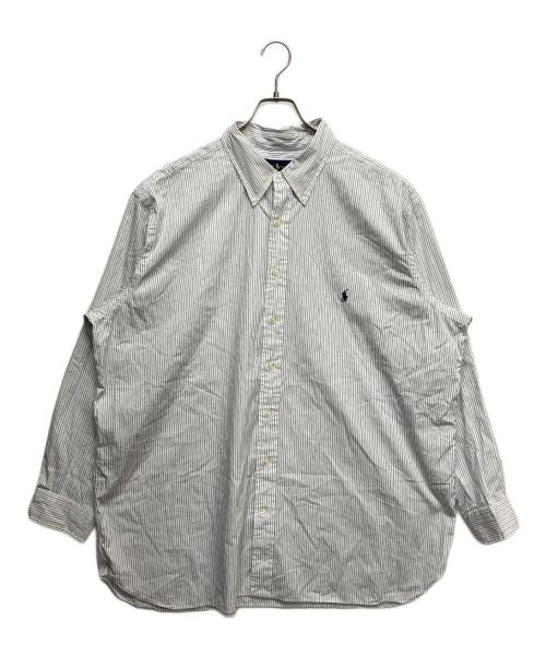 POLO RALPH LAUREN（ポロ・ラルフローレン）POLO RALPH LAUREN (ポロ・ラルフローレン) BDストライプシャツ ブルー サイズ:18 1/2の古着・服飾アイテム