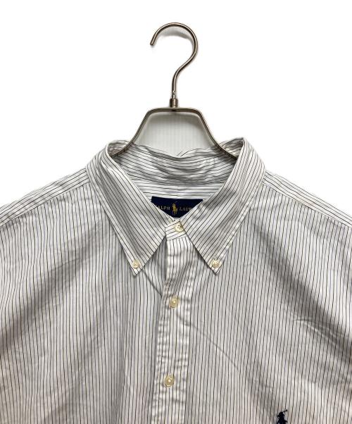 POLO RALPH LAUREN（ポロ・ラルフローレン）POLO RALPH LAUREN (ポロ・ラルフローレン) BDストライプシャツ ブルー サイズ:18 1/2の古着・服飾アイテム