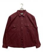 WOOLRICHウールリッチ）の古着「コットンロングスリーブシャツ」｜レッド