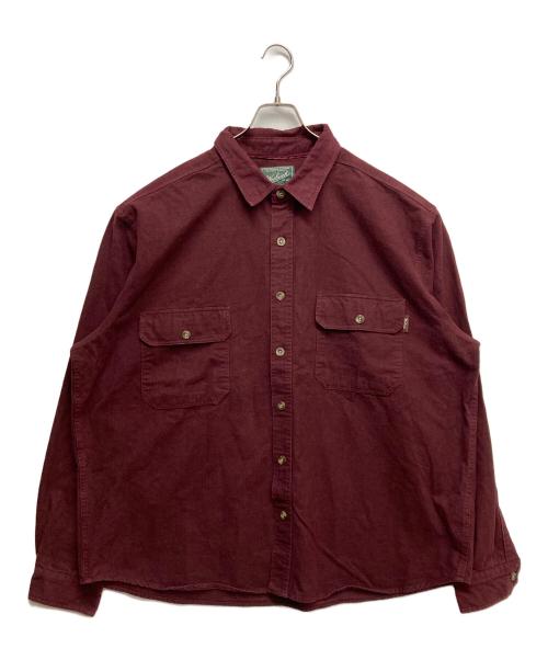WOOLRICH（ウールリッチ）WOOLRICH (ウールリッチ) コットンロングスリーブシャツ レッド サイズ:XXLの古着・服飾アイテム