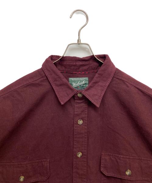 WOOLRICH（ウールリッチ）WOOLRICH (ウールリッチ) コットンロングスリーブシャツ レッド サイズ:XXLの古着・服飾アイテム