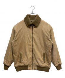 WOOLRICH（ウールリッチ）の古着「ニットカラージップアップジャケット」｜ベージュ