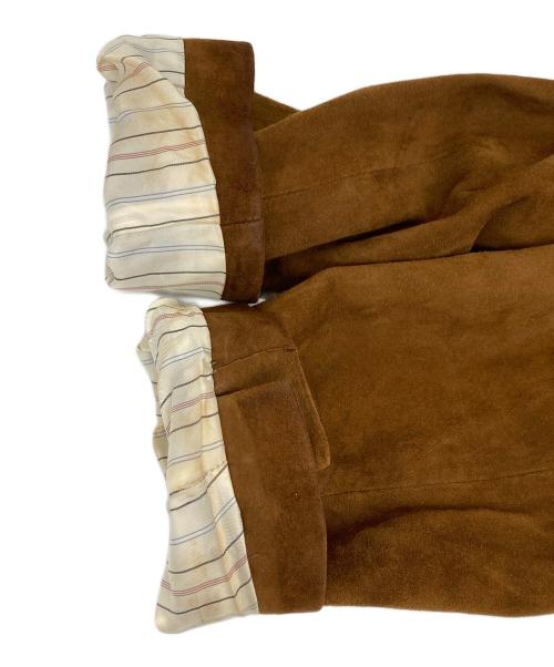 POLO RALPH LAUREN（ポロ・ラルフローレン）POLO RALPH LAUREN (ポロ・ラルフローレン) スエードテーラードジャケット ブラウン サイズ:42Rの古着・服飾アイテム