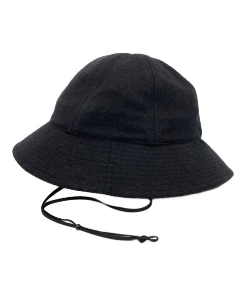 COMOLI（コモリ）COMOLI (コモリ) シルクネップ ハット ネイビーの古着・服飾アイテム