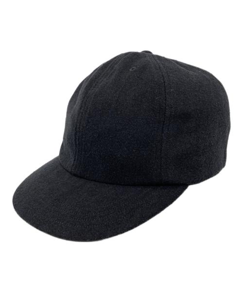 COMOLI（コモリ）COMOLI (コモリ) シルクネップ キャップ ブラックの古着・服飾アイテム